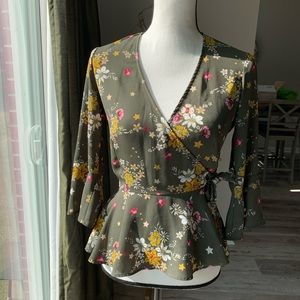 Candie’s Wrap Blouse
